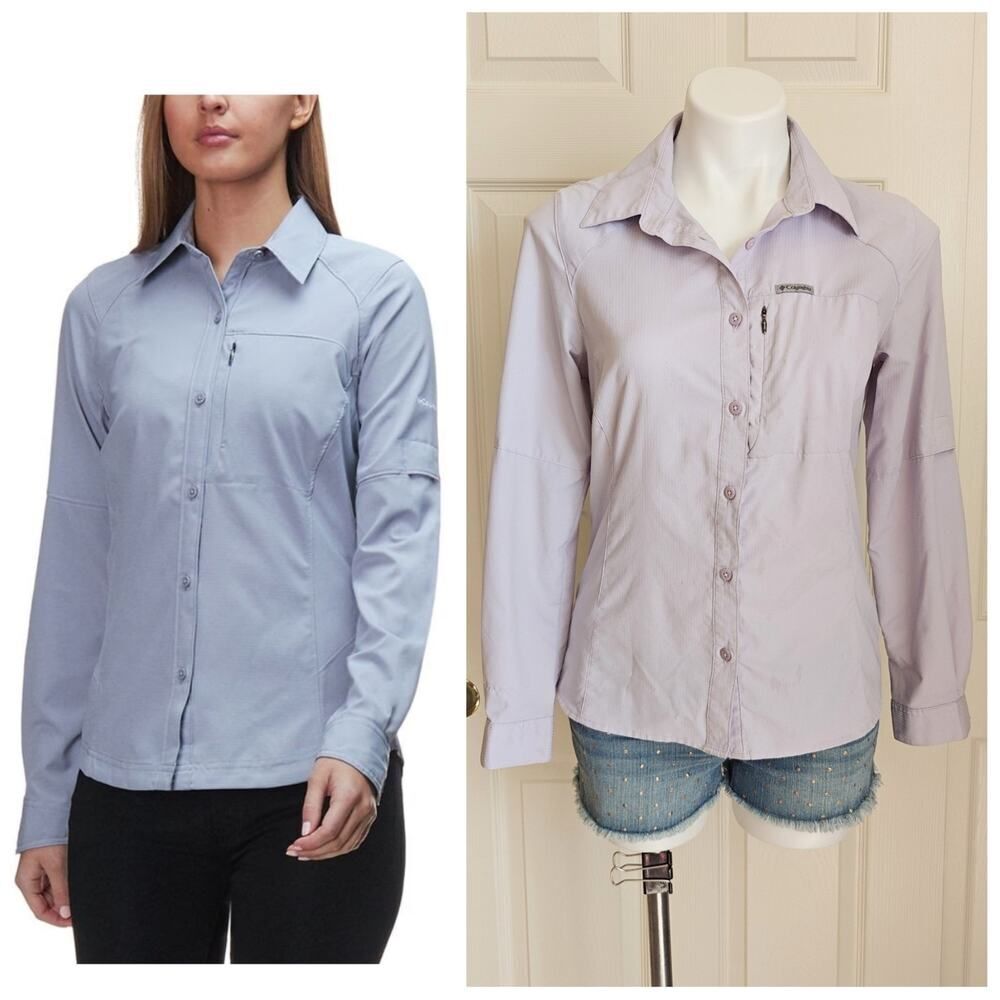 Columbia Light Lavender Button-Down Women's Shirt